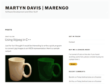 Tablet Screenshot of martyndavis.com